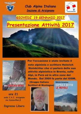 Serata presentazione attività 2017