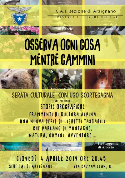 I GIOVEDÌ DEL CAI - 4 Aprile