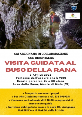 BUSO DELLA RANA - domenica 3 aprile 2022