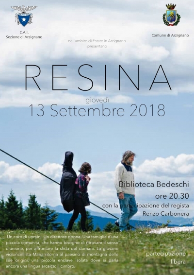 &quot;Resina&quot; proiezione del film