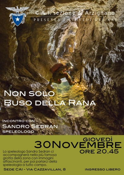 &quot;Non solo Buso della rana&quot; - serata speleologica