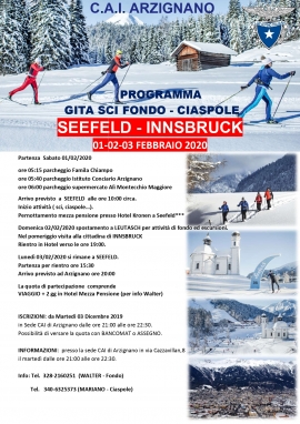SEEFELD - INNSBRUCK - sci fondo e ciaspole - 1/2/3 febbraio 2020