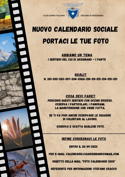 NUOVO CALENDARIO SOCIALE 2024