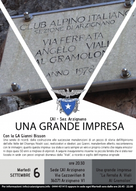 Una Grande Impresa - La ferrata Angelo Viali al Gramolon