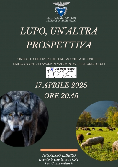 LUPO, UN&#039;ALTRA PROSPETTIVA - 17 aprile 2025