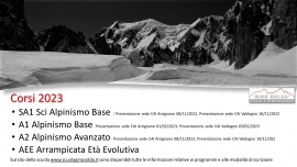 Scuola di Montagna: programma corsi 2023