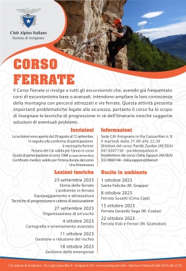 1° CORSO FERRATE EEA - anno 2023