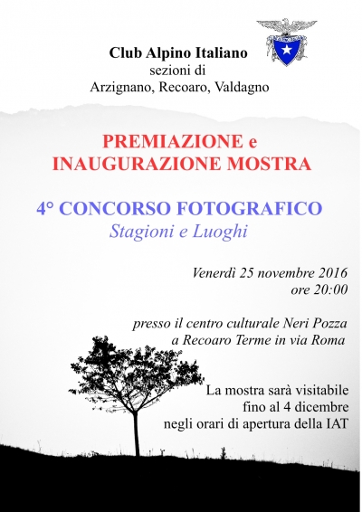 Serata premiazione Concorso fotografico