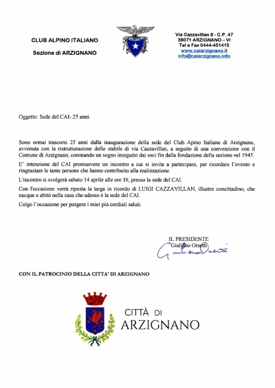 Ricorrenza sede Cai