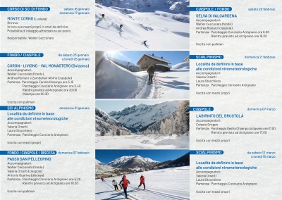 Programma attivit&agrave; invernali 2027